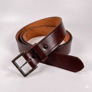 Dickies Mens Made In USA Leather Work Belt Brown size 48